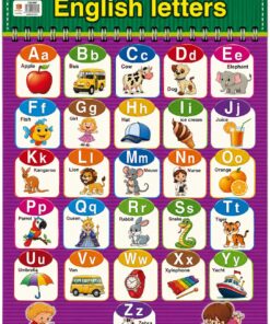 Плакат-C-20-007 English letters 54*42sm